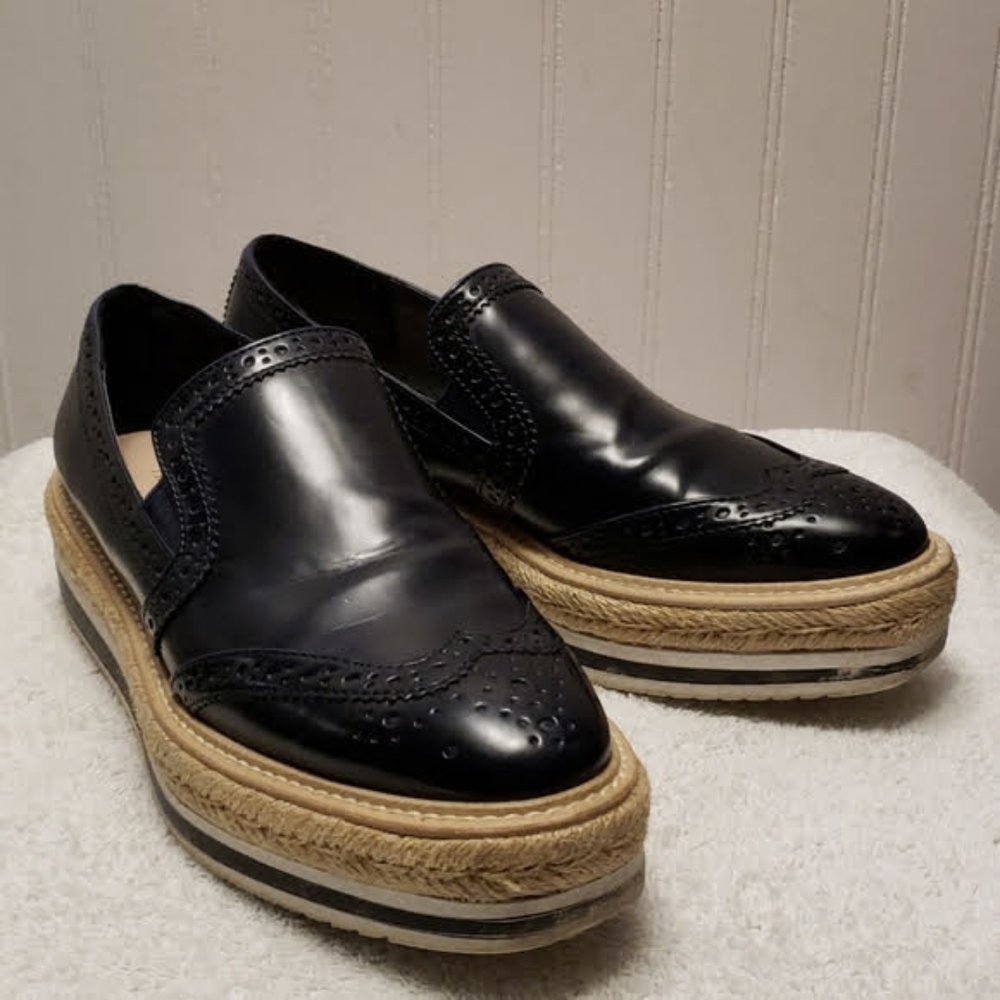 Zara Trafaluc Platform Espadrilles, dark blue, 7 or 7.5